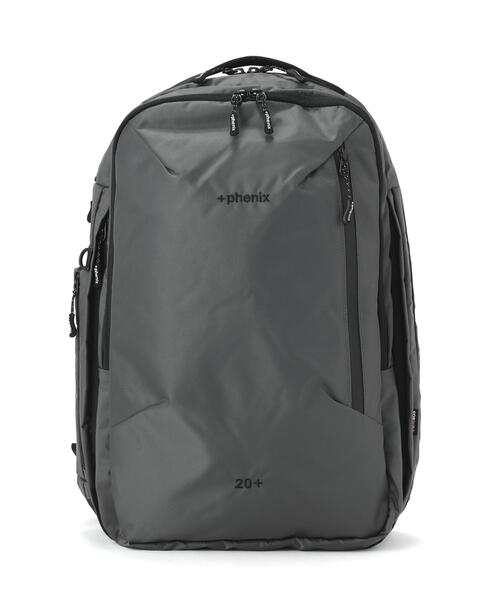 +phenix(プラスフェニックス)の「+phenix/プラスフェニックス/EXPAND BACKPACK 20+(バックパック/リュック・メンズ・グレー/ブラック・F)」の1枚目の写真