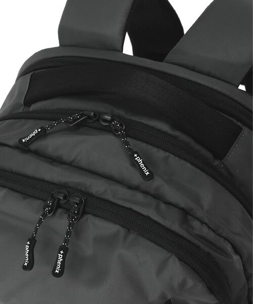+phenix(プラスフェニックス)の「+phenix/プラスフェニックス/EXPAND BACKPACK 20+(バックパック/リュック・メンズ・グレー/ブラック・F)」の5枚目の写真