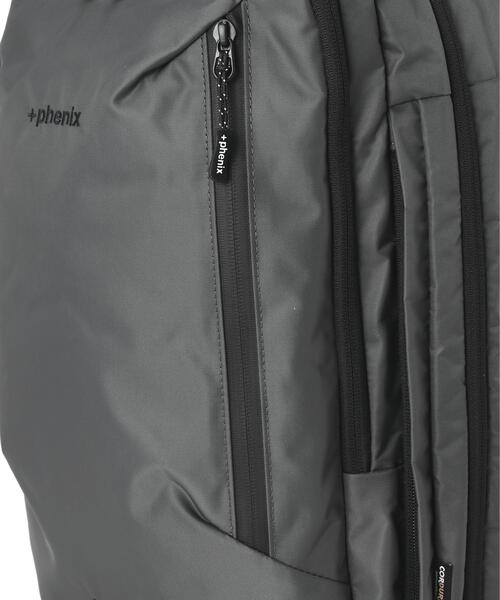 +phenix(プラスフェニックス)の「+phenix/プラスフェニックス/EXPAND BACKPACK 20+(バックパック/リュック・メンズ・グレー/ブラック・F)」の8枚目の写真