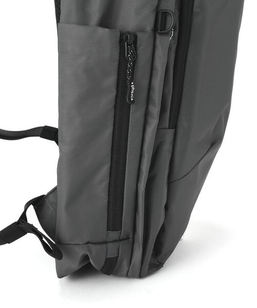 +phenix(プラスフェニックス)の「+phenix/プラスフェニックス/EXPAND BACKPACK 20+(バックパック/リュック・メンズ・グレー/ブラック・F)」の11枚目の写真
