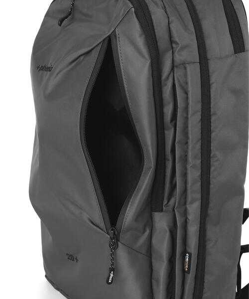 +phenix(プラスフェニックス)の「+phenix/プラスフェニックス/EXPAND BACKPACK 20+(バックパック/リュック・メンズ・グレー/ブラック・F)」の16枚目の写真