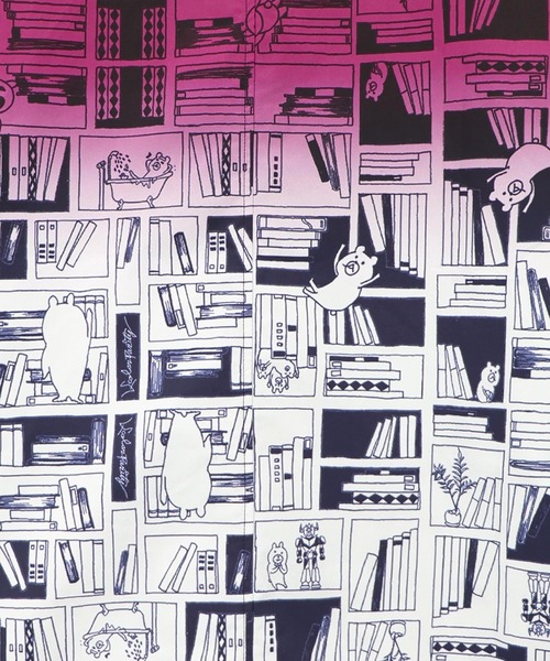 ScoLar(スカラー)の「363102:図書館探検クマ グラデーションブルゾン(テーラードジャケット・レディース・パープル/ボルドー/ブラック・M)」の7枚目の写真