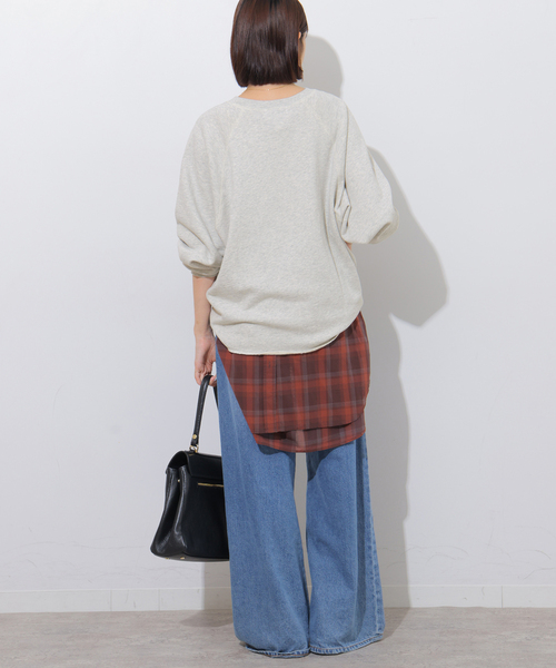 GOOD ROCK SPEED(グッドロックスピード)の「別注【GOOD ROCK SPEED / グッドロックスピード】<MICKEY MOUSE>SWEAT(スウェット・レディース・ブラック系その他/ライトグレー・FREE)」の4枚目の写真