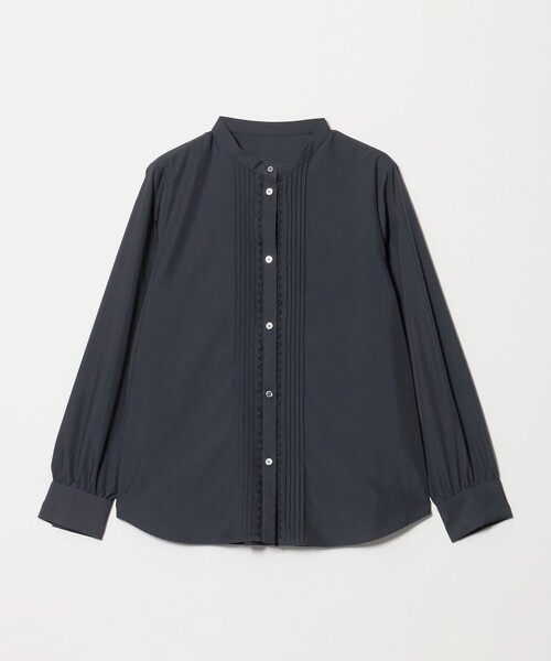 green label relaxing(グリーンレーベルリラクシング)の「ピンタック レース ブラウス マシンウォッシャブル(シャツ/ブラウス・レディース・ライトブルー/ネイビー/ホワイト・FREE)」の3枚目の写真