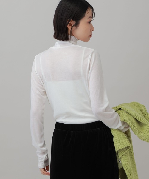 LAKOLE(ラコレ)の「シアータートル長袖 / 1075327(Tシャツ/カットソー・レディース・ブラック/ロイヤルブルー/オフホワイト・FREE)」の5枚目の写真