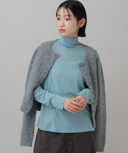 LAKOLE(ラコレ)の「シアータートル長袖 / 1075327(Tシャツ/カットソー・レディース・ブラック/ロイヤルブルー/オフホワイト・FREE)」の8枚目の写真