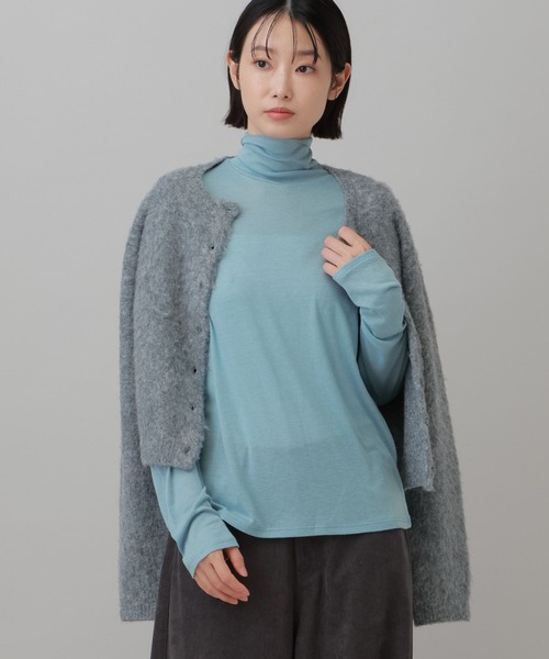 LAKOLE(ラコレ)の「シアータートル長袖 / 1075327(Tシャツ/カットソー・レディース・ブラック/ロイヤルブルー/オフホワイト・FREE)」の9枚目の写真