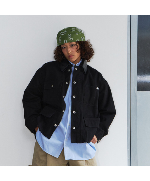 NIGHTWORKDEPT(ナイトワークデプト)の「NWD 90S Work Ranch jacket(デニムジャケット・レディース・ブラック/アイボリー・SMALL)」の2枚目の写真