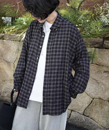 JOURNAL STANDARD LUXE（ジャーナルスタンダード　ラックス）の「シャーリングチェック Big-BD-シャツ（シャツ/ブラウス）」
