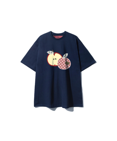 SUPERLATIVE（スーパーラティブ）の「S/P APPLES オーバーサイズ 半袖 (GOS2-5SP182)（Tシャツ/カットソー・レディース・ホワイト/ライトグレー/ブラック/ネイビー・MEDIUM/LARGE/X-LARGE）」の4枚目の写真