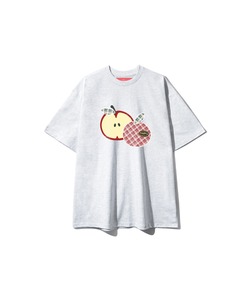 SUPERLATIVE（スーパーラティブ）の「S/P APPLES オーバーサイズ 半袖 (GOS2-5SP182)（Tシャツ/カットソー・レディース・ホワイト/ライトグレー/ブラック/ネイビー・MEDIUM/LARGE/X-LARGE）」の3枚目の写真