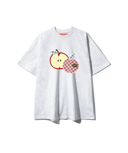 SUPERLATIVE（スーパーラティブ）の「S/P APPLES オーバーサイズ 半袖 (GOS2-5SP182)（Tシャツ/カットソー・レディース・ホワイト/ライトグレー/ブラック/ネイビー・MEDIUM/LARGE/X-LARGE）」の5枚目の写真