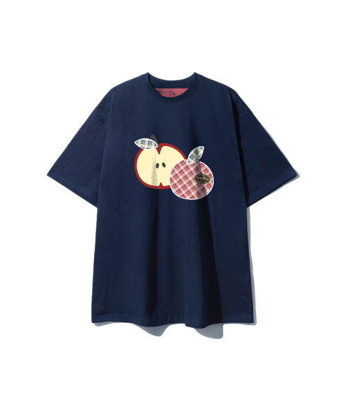 SUPERLATIVE（スーパーラティブ）の「S/P APPLES オーバーサイズ 半袖 (GOS2-5SP182)（Tシャツ/カットソー・レディース・ホワイト/ライトグレー/ブラック/ネイビー・MEDIUM/LARGE/X-LARGE）」の6枚目の写真