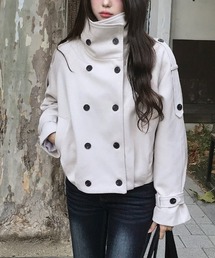 FAVORITO（ファヴォリート）の「スタンドカラーダブルブレストトレンチコートジャケット（トレンチコート）」