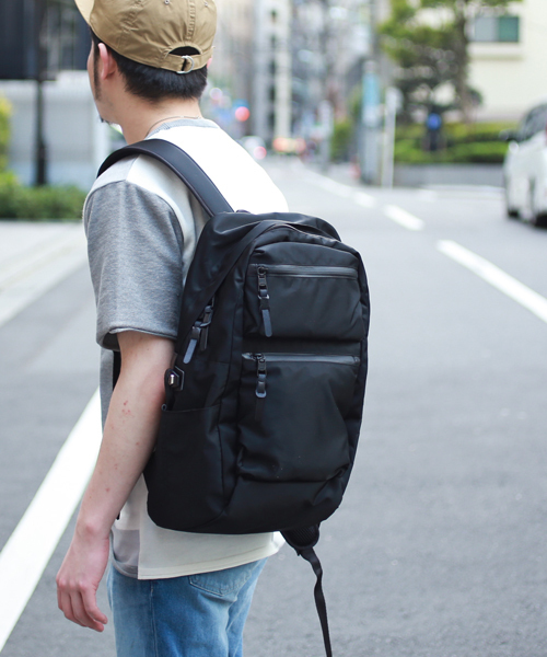 AS2OV(アッソブ)の「【AS2OV】210 NYLON TWILL DAY PACK(バックパック/リュック・メンズ・ブラック/ネイビー・FREE)」の3枚目の写真