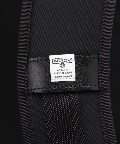 AS2OV(アッソブ)の「【AS2OV】210 NYLON TWILL DAY PACK(バックパック/リュック・メンズ・ブラック/ネイビー・FREE)」の8枚目の写真