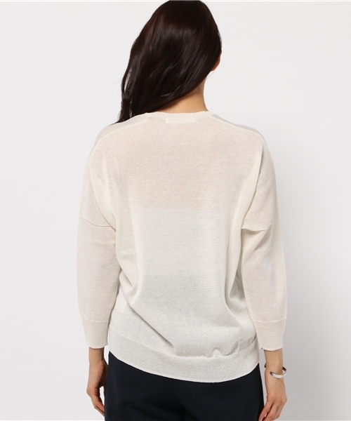 FIGARO Paris(フィガロパリ)の「Li/E Vネック プルオーバー◆(ニット/セーター・レディース・ベージュ/ブルー系その他/ブラック/ホワイト・FREE)」の15枚目の写真