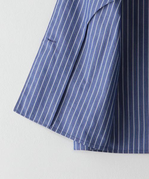 Steven Alan（スティーブンアラン）の「＜Steven Alan＞STRIPE CLOPPED PAJAMA SHIRT/ｼｬﾂ◆（シャツ/ブラウス・レディース・ブラウン/コバルトブルー・MEDIUM/SMALL）」の7枚目の写真