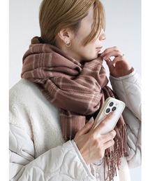 reca | 室内でも外でも使える！ウールチェック柄大判ストール(ストール/ショール)