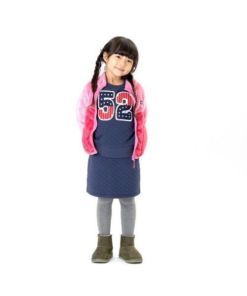 BREEZE（ブリーズ）の「キルトスカート（スカート・キッズ・ネイビー/キナリ・130/110/140/80/95/90/100/120）」の3枚目の写真