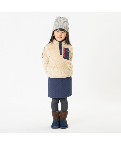 BREEZE（ブリーズ）の「キルトスカート（スカート・キッズ・ネイビー/キナリ・130/110/140/80/95/90/100/120）」の4枚目の写真