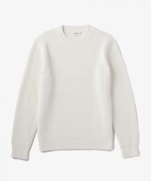 UNITED ARROWS | USBS コットン アゼ クルーネック ニット(ニット/セーター)