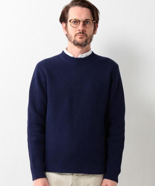 UNITED ARROWS(ユナイテッドアローズ)の「USBS コットン アゼ クルーネック ニット◆(ニット/セーター・メンズ・ホワイト/オリーブ/ピンク/ネイビー/ロイヤルブルー・X-SMALL/LARGE/SMALL/XX-LARGE/X-LARGE/MEDIUM)」の17枚目の写真