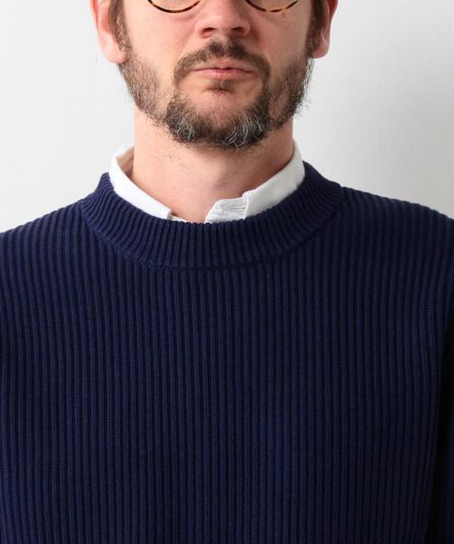 UNITED ARROWS(ユナイテッドアローズ)の「USBS コットン アゼ クルーネック ニット◆(ニット/セーター・メンズ・ホワイト/オリーブ/ピンク/ネイビー/ロイヤルブルー・X-SMALL/LARGE/SMALL/XX-LARGE/X-LARGE/MEDIUM)」の20枚目の写真