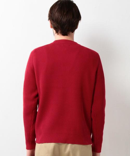 UNITED ARROWS(ユナイテッドアローズ)の「USBS コットン アゼ クルーネック ニット◆(ニット/セーター・メンズ・ホワイト/オリーブ/ピンク/ネイビー/ロイヤルブルー・X-SMALL/LARGE/SMALL/XX-LARGE/X-LARGE/MEDIUM)」の9枚目の写真