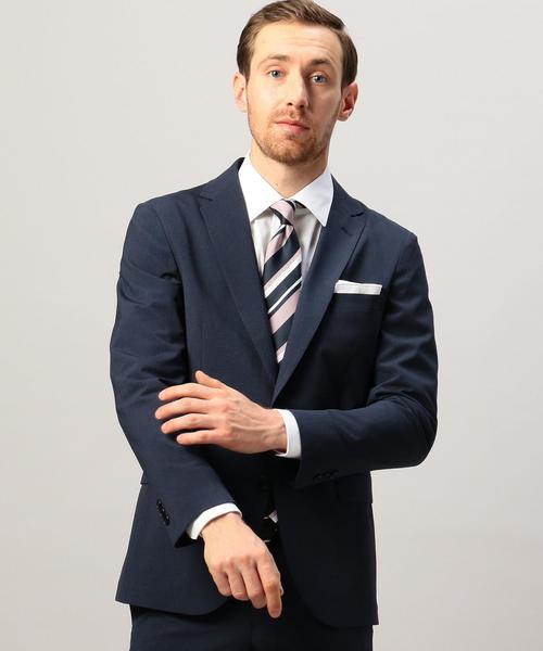 green label relaxing（グリーンレーベルリラクシング）の「【WORK TRIP OUTFITS】PE HT SLIM NT HP- ジャケット ◆（セットアップ・メンズ・ネイビー/ダークグレー・50/44/48/46/40/42）」の2枚目の写真