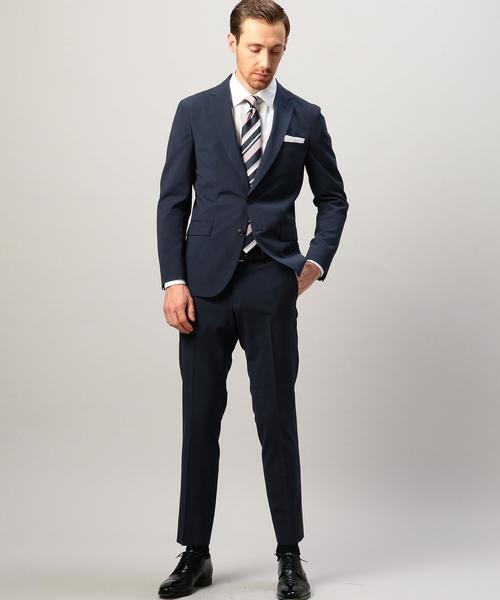 green label relaxing（グリーンレーベルリラクシング）の「【WORK TRIP OUTFITS】PE HT SLIM NT HP- ジャケット ◆（セットアップ・メンズ・ネイビー/ダークグレー・50/44/48/46/40/42）」の10枚目の写真