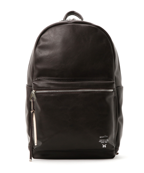 anello（アネロ）の「【anello】ヴィンテージ調合皮プレミアムデイパック（バックパック/リュック・レディース・ブラック/キャメル/ダークブラウン/ネイビー・FREE）」の3枚目の写真
