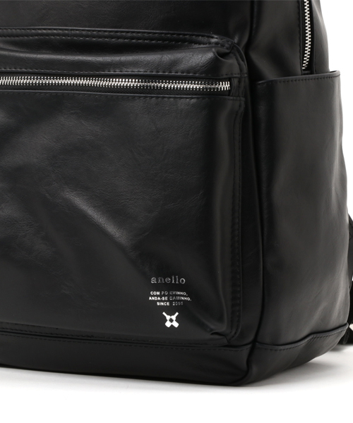 anello（アネロ）の「【anello】ヴィンテージ調合皮プレミアムデイパック（バックパック/リュック・レディース・ブラック/キャメル/ダークブラウン/ネイビー・FREE）」の7枚目の写真