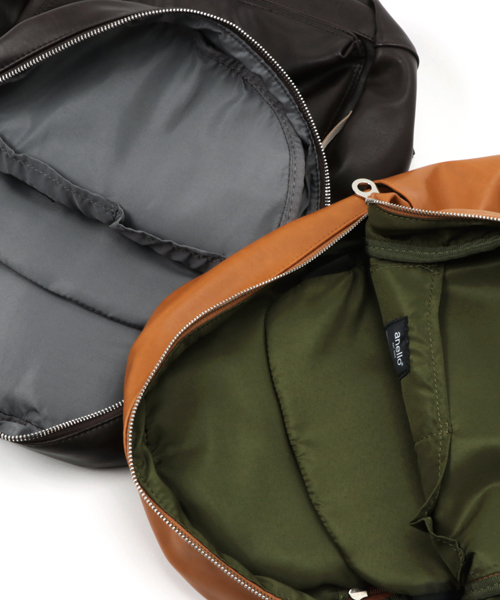 anello（アネロ）の「【anello】ヴィンテージ調合皮プレミアムデイパック（バックパック/リュック・レディース・ブラック/キャメル/ダークブラウン/ネイビー・FREE）」の12枚目の写真