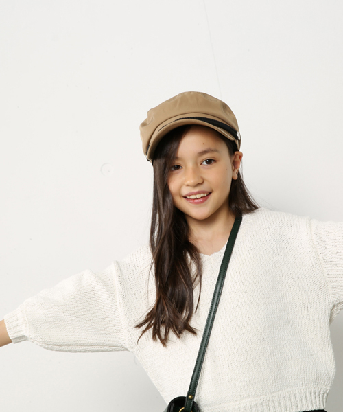 AZUL by moussy(アズールバイマウジー)の「Vネックローゲージプルオーバー(ニット/セーター・キッズ・ベージュ/オフホワイト・120/150/110/140/130/100)」の18枚目の写真