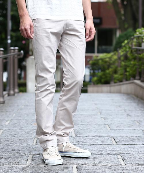 TAKEO KIKUCHI（タケオキクチ）の「◆【Sサイズ～】トップマルチヘリンボン ストライプパンツ（スラックス・メンズ・グレー/グレー系1/ブルー/グリーン/ベージュ/ブルー系1/ネイビー系6/グレー系2/ネイビー/ブラウン系1/チャコールグレー/ネイビー系7/ベージュ系/ブルー系/ネイビー系/グレー系5・02/03/04/01/00/05/06）」の8枚目の写真