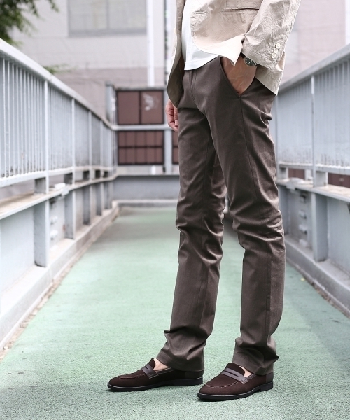 TAKEO KIKUCHI（タケオキクチ）の「◆【Sサイズ～】トップマルチヘリンボン ストライプパンツ（スラックス・メンズ・グレー/グレー系1/ブルー/グリーン/ベージュ/ブルー系1/ネイビー系6/グレー系2/ネイビー/ブラウン系1/チャコールグレー/ネイビー系7/ベージュ系/ブルー系/ネイビー系/グレー系5・02/03/04/01/00/05/06）」の10枚目の写真