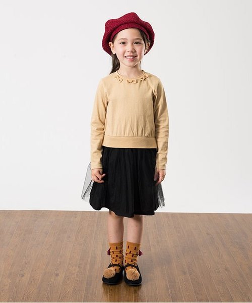 apres les cours（アプレレクール）の「pom pon ストラップシューズ（その他シューズ・キッズ・ブラック/キャメル/ワインレッド・16/19/15 /17/14/20/18）」の4枚目の写真