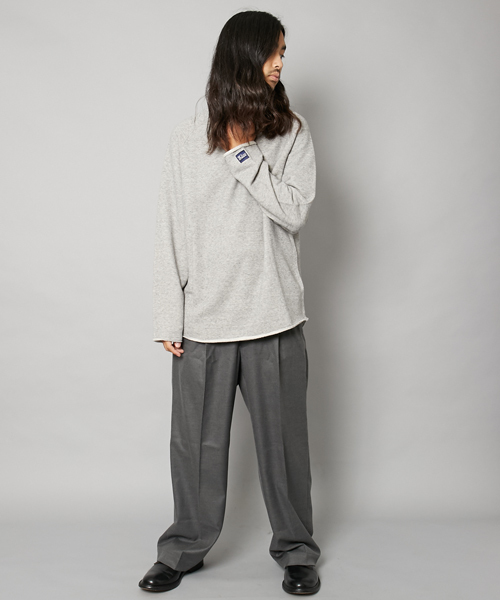 AMERICAN RAG CIE(アメリカンラグシー)の「ロゴ刺繍 ビックシルエット フレンチテリー スウェットWEB限定(スウェット・メンズ・ホワイト/グレー/ブラック・1/2)」の13枚目の写真