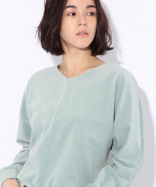 niko and...(ニコアンド)の「カットコールドルマンプルオーバー(Tシャツ/カットソー・レディース・ベージュ/ピンク/ネイビー/クリーム/ライトグリーン/イエロー・LARGE/MEDIUM)」の3枚目の写真