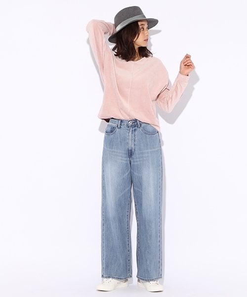 niko and...(ニコアンド)の「カットコールドルマンプルオーバー(Tシャツ/カットソー・レディース・ベージュ/ピンク/ネイビー/クリーム/ライトグリーン/イエロー・LARGE/MEDIUM)」の14枚目の写真