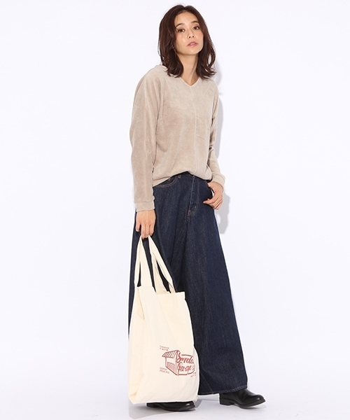 niko and...(ニコアンド)の「カットコールドルマンプルオーバー(Tシャツ/カットソー・レディース・ベージュ/ピンク/ネイビー/クリーム/ライトグリーン/イエロー・LARGE/MEDIUM)」の13枚目の写真