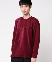 WEGO | WEGO/ベロア切替プルオーバー(スウェット)
