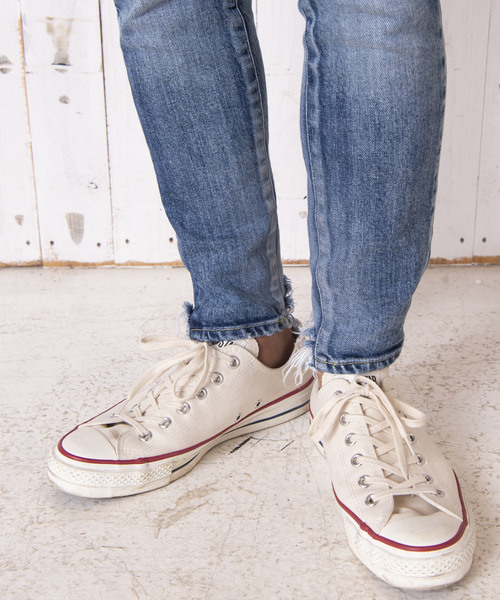 #Re:room（リルーム）の「ヴィンテージクラッシュカットスキニーデニム（デニムパンツ・メンズ・ダークブルー/ブルー・MEDIUM/LARGE）」の15枚目の写真