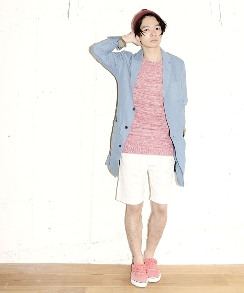 WEGO（ウィゴー）の「WEGO/ショップコート（ステンカラーコート・メンズ・ダークインディゴブルー/ライトインディゴブルー/その他1・MEDIUM/LARGE）」の12枚目の写真