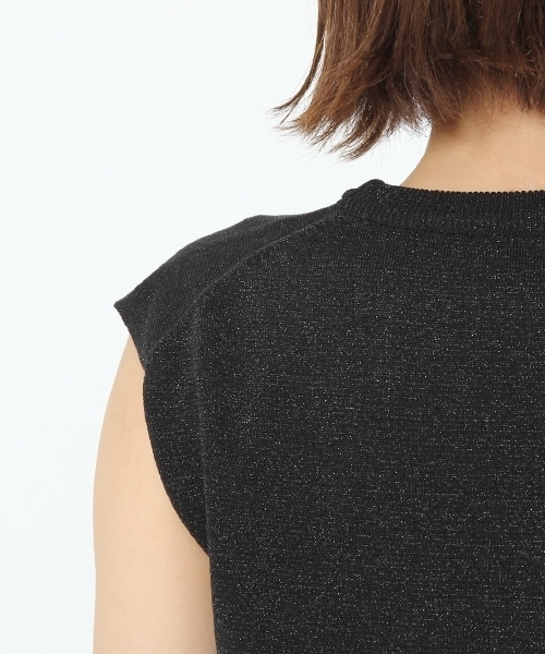 laboratory work（ラボラトリーワーク）の「ラメノースリプルオーバー（ニット/セーター・レディース・ホワイト/ブラック/オレンジ/ブラウン・MEDIUM）」の5枚目の写真