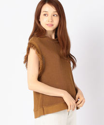 PrimaryNavyLabel:フリンジニット