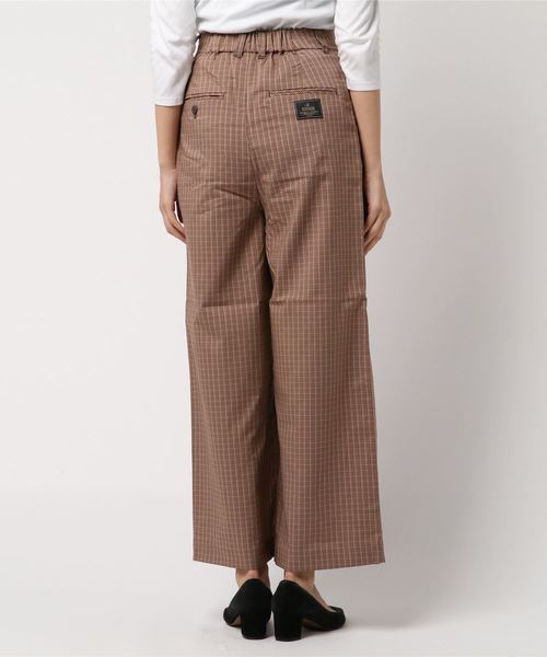 PAGEBOY(ページボーイ)の「サキゾメチェックワイドパンツ(その他パンツ・レディース・ブラウン/グレー・SMALL/MEDIUM)」の4枚目の写真