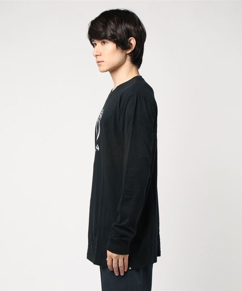 Hurley (ハーレー)の「BE HURELY LONG SLEEVE TEE/ハーレー 長袖 ロゴ ロンT スマイル(Tシャツ/カットソー・メンズ・グレー/ホワイト/ブラック・X-LARGE/SMALL/MEDIUM/LARGE)」の5枚目の写真