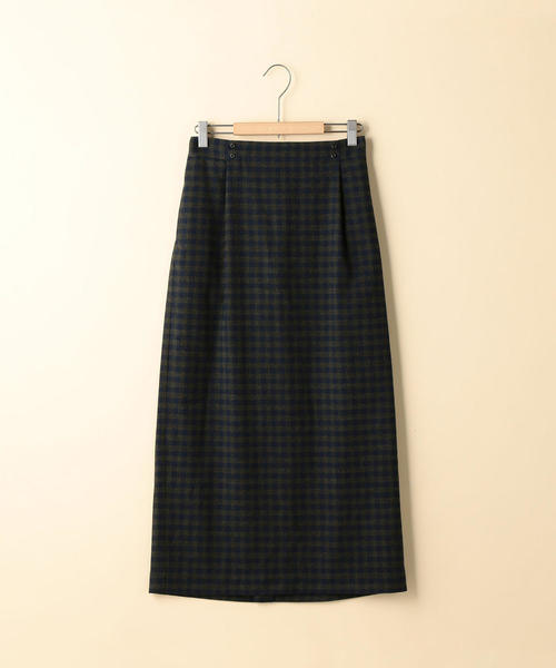 coen(コーエン)の「ギンガムチェックイージータイトロングスカート(スカート・レディース・ネイビー/ブラック・LARGE/MEDIUM)」の13枚目の写真